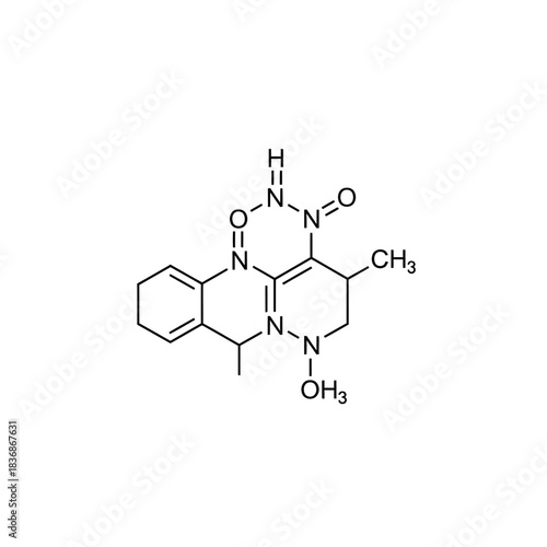 Chemical Structure of a Pharmaceutical Compound with Methyl and Oxime Groups