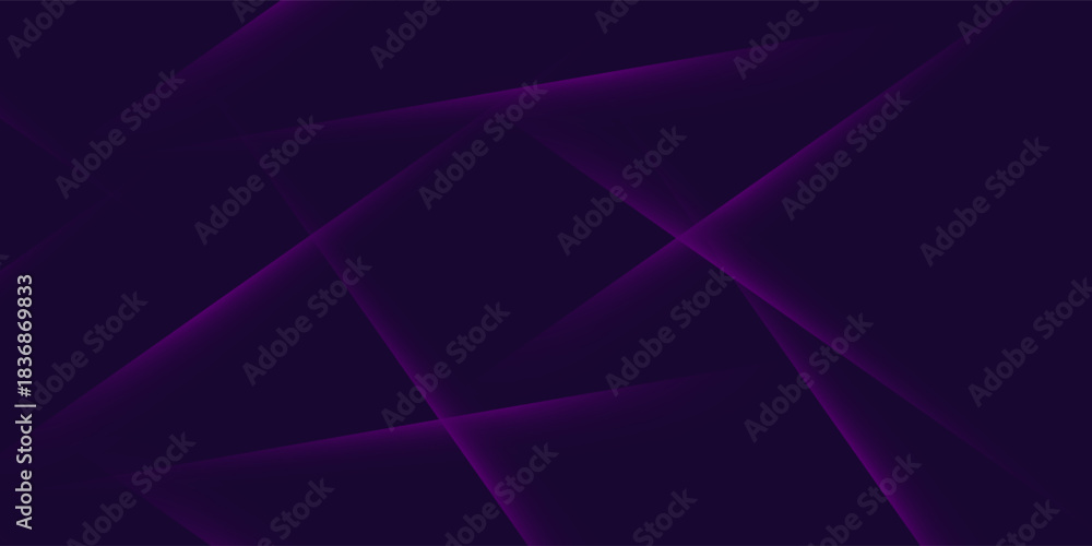 Obraz premium Futuristic Deep Violet Background with Glowing Diagonal Lines. Minimalist Technology Speed Concept. Futuristic Technology Concept