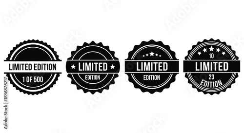 Black limited edition stamps for exclusive products