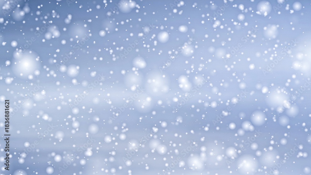 Fototapeta premium winter nature snowfall background with copy space. background 