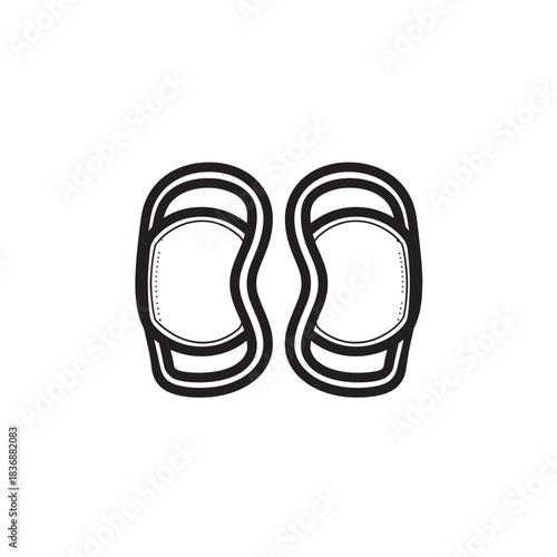 Elbow Pads Line Art Safety Sports Fashion Durable Essential