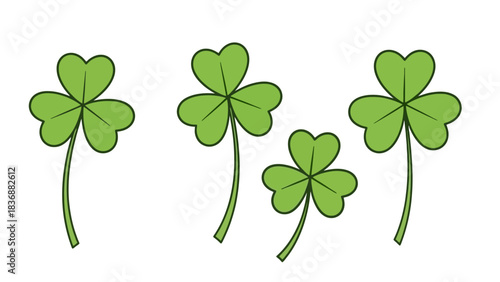 Four Leaf Clover Collection A Symbol of Good Luck and Prosperity