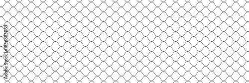 Curved net pattern. Seamless design for sportswear or equipment like soccer goals, volleyball nets, basketball hoops, hockey nets, and athletic gear