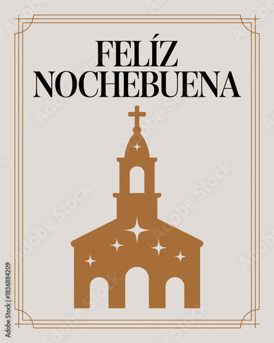 Feliz Nochebuena Church Celebration Christmas Eve
