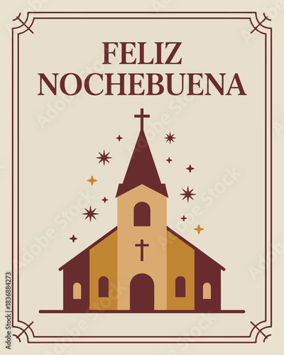 Feliz Nochebuena Church Celebration Christmas Eve