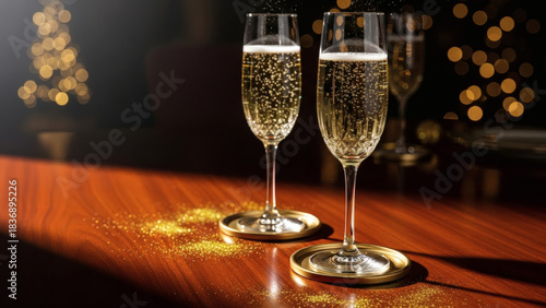Elegant Champagne Glasses for Festive Occasion