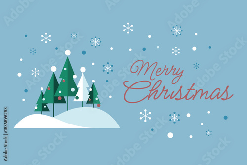 Modern Merry Christmas and Happy New Year 2026 Greeting Card Set