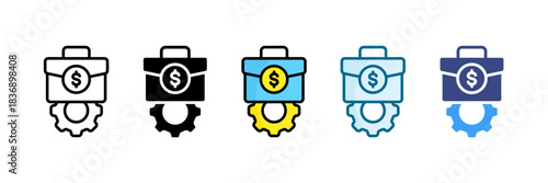 Business Transformation Icon Set Multiple Style Collection