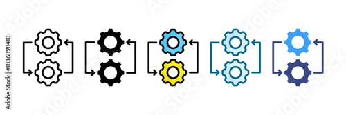 Change Management Icon Set Multiple Style Collection