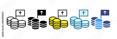 Cost Leadership Icon Set Multiple Style Collection