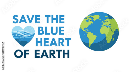 Save the blue heart of earth a global call to protect our precious water resources and planet