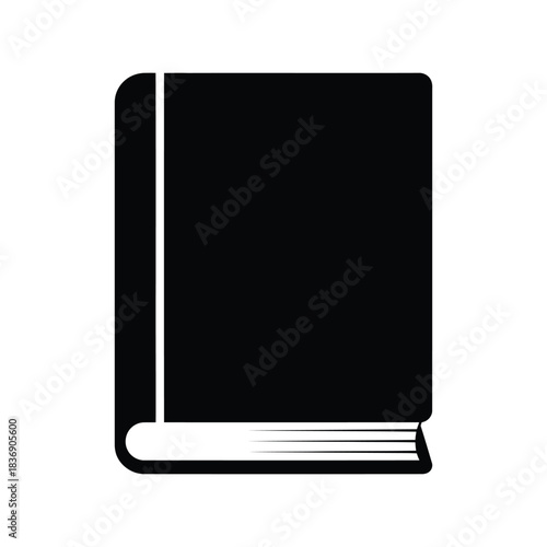 Closed Book Icon Vector Illustration, Education, Library, Learning, Literature Symbol, Knowledge Graphic