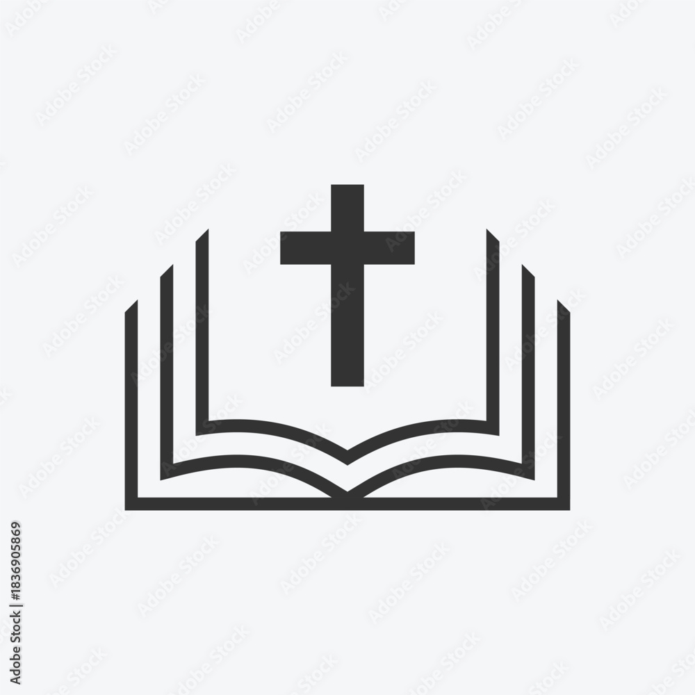 Obraz premium Bible book icon. Bible icon. Vector Illustration