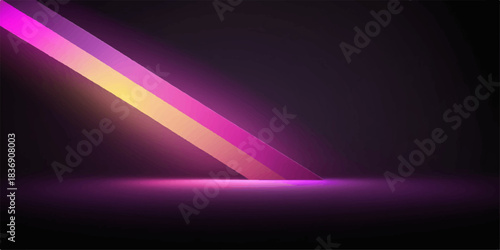 Abstract dark blue and purple background with glowing light rays, motion blur lines, and digital wave art design