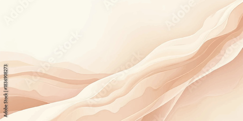 Abstract pink silk wave background with smooth flowing texture vector illustration