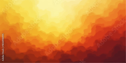 Red grunge background with hearts and red yellow stripes