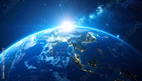 Earth from Space: Asia Sunrise