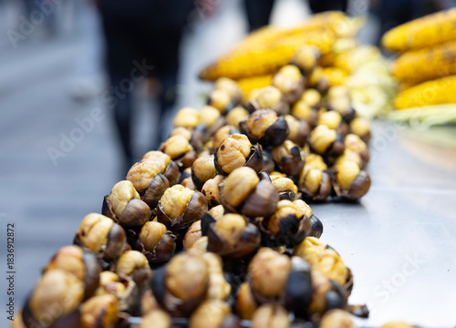 Chestnut from istiklal street. Taksim, Istanbul, Turkey.