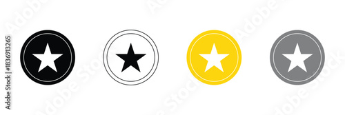 Star icon collection. twinkling stars symbols in white design. vector illustration. design elements. isolated PNG transparent background .Vector illustration. EPS 10 .