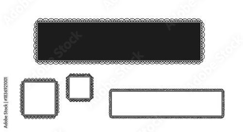 Vintage ornate frames for photo or text display