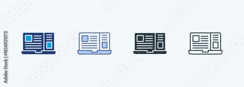 Blog Post Multiple Style Icon Collection 