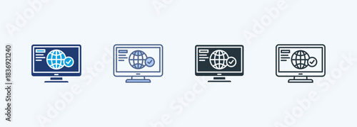 Online Presence Multiple Style Icon Collection 