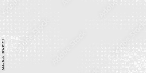 Design dot white gray wave light technology texture background. Abstract big data digital concept art abstract