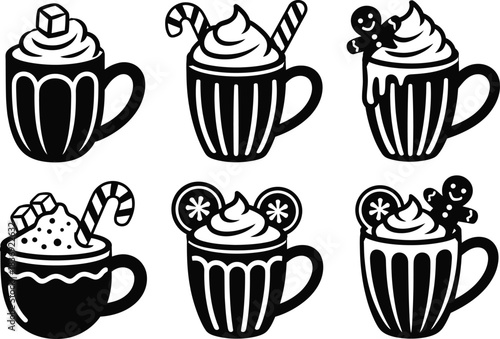 Vector Bundle An Elf's Carol of Tinsel, Candle & Snowflake Treats.