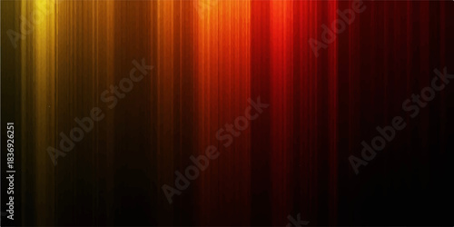 Abstract colourful stage design with dark red velvet curtain texture and digital light stripes pattern vector illustration