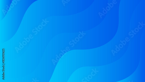 Abstract Gradient Wavy Background With Overlapping Rounded Shapes with Smooth Flow. Vibrant Purple-Blue to Lime Green Fluid Design for Dynamic Digital Art & Branding Presentations