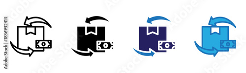 Trading Icon Multi Style Vector Illustration