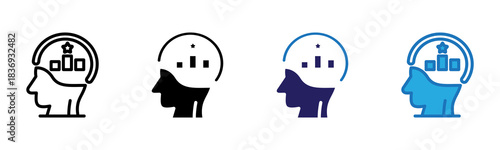 Competitive Icon Multi Style Vector Illustration