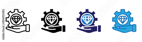 Value Proposition Icon Multi Style Vector Illustration