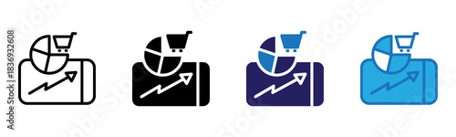 Smartphone Icon Multi Style Vector Illustration