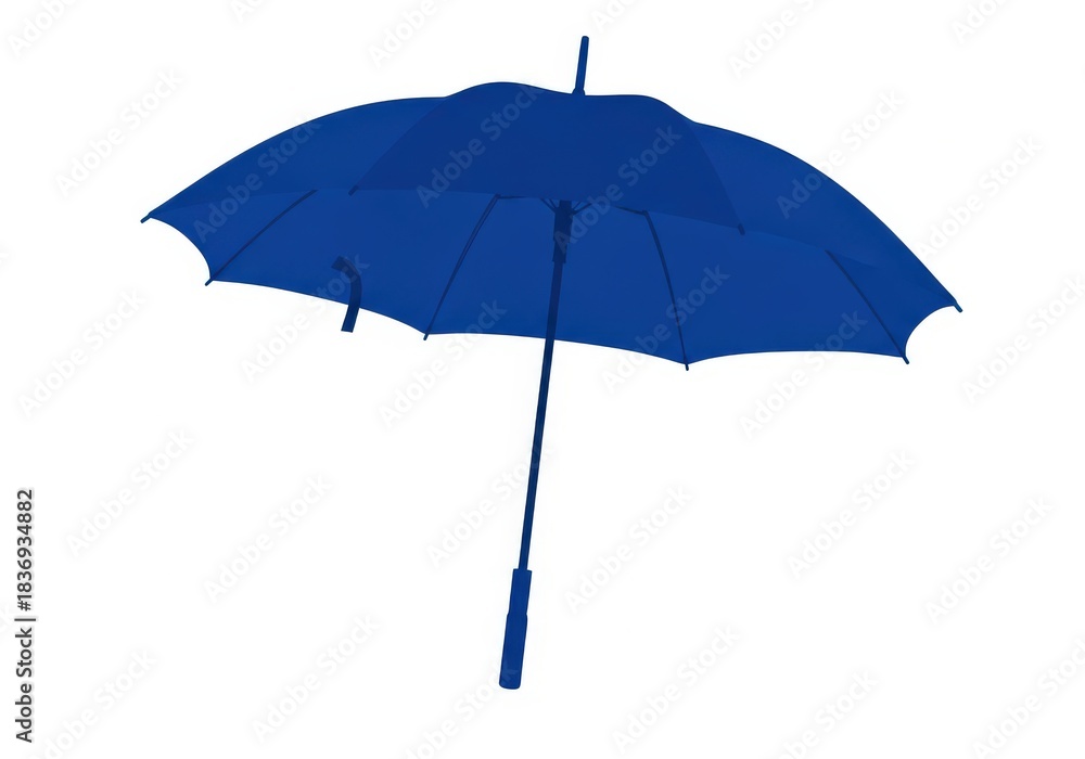 Obraz premium Bright blue rain protection accessory displayed against a clean white background
