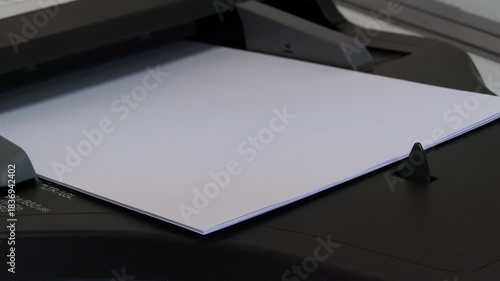 Fast printing of a white paper printer with paper tray feed
