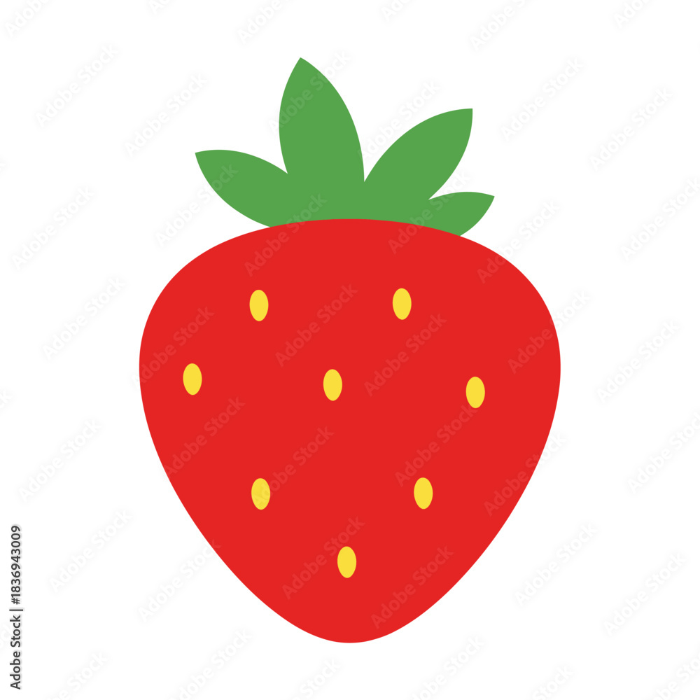 Obraz premium Strawberry Vector Illustration