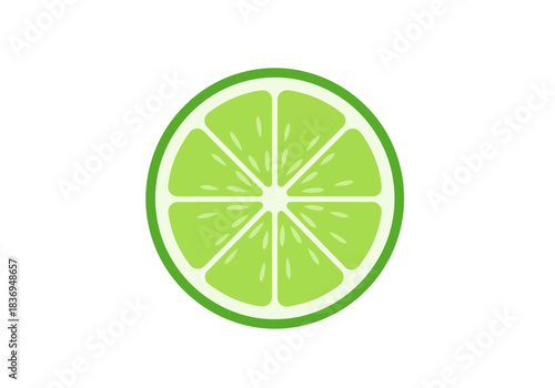 Lime Slice Vector Illustration