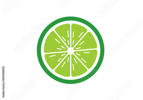 Lime Slice Vector Illustration