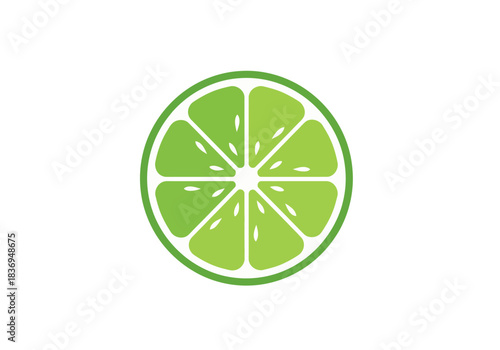 Lime Slice Vector Illustration