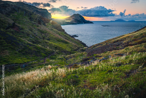 Amazing view from the Sao Lourenco peninsula at sunrise
