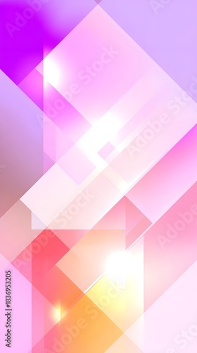 wallpaper with triangles and squares blending soft colors