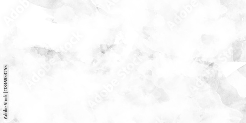 White and grey watercolor background painting with cloudy distressed texture, Grunge clouds or smog texture with stains, Abstract grunge white or grey watercolor painting background,