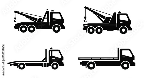Tow trucks in various configurations and designs