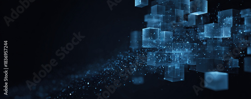 Digital background for tech, AI, data, audio, graphics, etc.