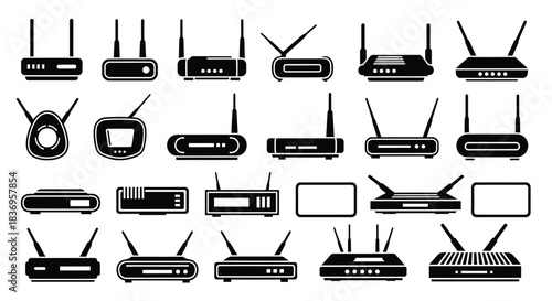 Variety of modern router designs illustrated