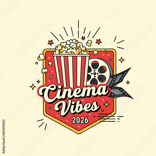 popcorn and movie tickets