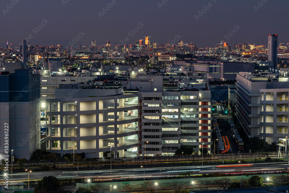 Obraz premium 神奈川県川崎市東扇島の風景