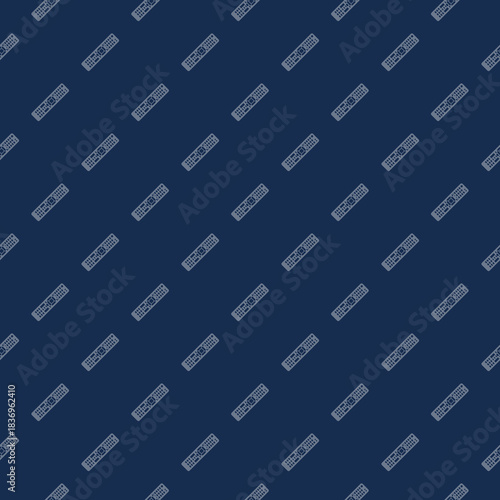 TV remote control seamless pattern isolated on color background