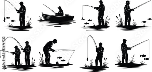 Couple Holding Blank Rectangular Signs Silhouettes of Man and Woman Presenting Copy Space for Advertising, Messaging, Protest, and Important Information Display.